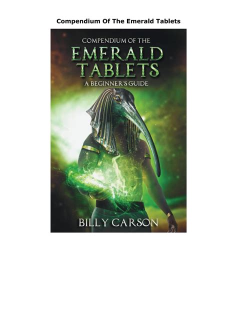 compendium of the emerald tablets free pdf.